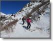 Le chemin de retour passe encore (en neige dure)