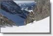 monte&#769;e du couloir des Rochers de la Sallaz