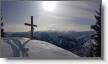 Croix du triandou avec les Aiquilles d'Arves en Fond