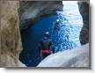 La derniere Vasque du canyon de Mortix = Saut dans la mer