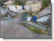 Un des nombreux tobbogans des Gorges de Saint Vincent (Massif du Canigou)