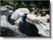 Canyon de Cresciano / Le grand gourou du canyoning en france en action : Jacques Cohen, retraite et plus de 30 ans de canyon derriere lui. C'est l'oracle, il a tout fait et est alle partout !!