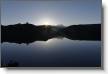 coucher de soleil sur Belledonne / Lac Noir