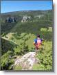 Vue sur la route d'Engins