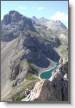 Fabrice, le Grand Lac, Roche Colombe et le Grand Galibier tout au fond