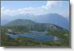 Lac Besson vu du sommet d'une mini grande voie (3 longueurs)