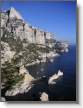 vue vers Cassis depuis le sommet de l'aiguille de Sugiton (Torpilleur, Candelle, Cap Canaille au fond)