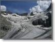 Le beau glacier de la Pilatte bien ouvert