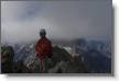 au sommet de l'Aiguille de l'Olan