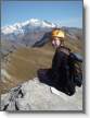 Magali et le Mont Blanc