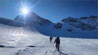 Stage encadrant alpinsime 2024-09-14: Sur le glacier de la Girose, en route pour le rateau Ouest