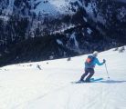 Lances de Mallissard ski alpi 2026-03-08: Descente ouest sous le couloir en moquette parfaite