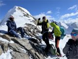Tour du Viso 2026-03-12: Au col, premi�res vues vers l'Italie