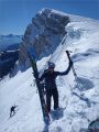 Pas de la Posterle (Gresse) 2026-04-04: Aur�lien arrive au col