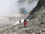 Bivouac en Belledonne 2024-08-03: Hors sentier dans la pierraille...