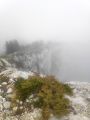 Grand Som, par la Suiffiere et le Racape 2024-10-23: La brume toujours prsente... Ambiance!