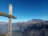 Croix du Carrelet 2024-11-16: Croix du Carrelet et vue sur l'Alpe d'Huez