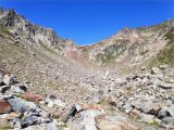 WE autour du Merlet 2025-08-09: J2: vue sur le hors sentier pour monter au Col de la Colombi�re