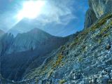 Obiou (2789m) 2023-09-30: au fond les gradins